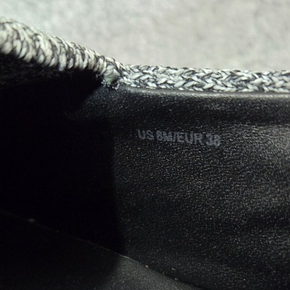 Vince Walsh Gray Marled Knit Platform Slip On Sneakers - Picture 10 of 12